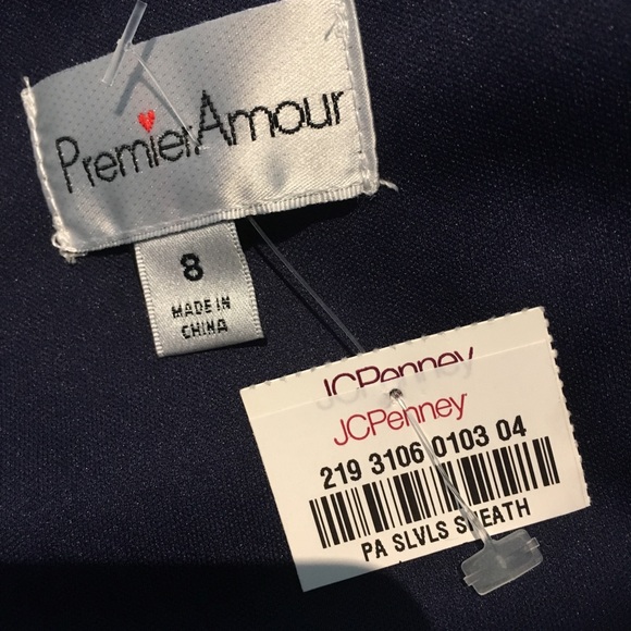 Navy Blue Lace Evening Dress (New with Tag… - Picture 6 of 8